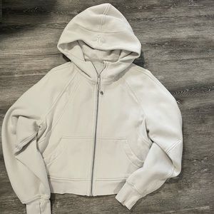 Lululemon White Opal Oversized Full Zip